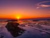 Sunset over Long Island and Horse Island