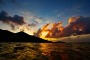 Sunrise over Cooper Island