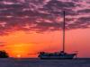 Marathon Sunset,with Wrecked Sailboats, Florida Keys