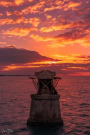 Sunrise over the Bahia Honda Overseas Railway Bridge, Florida Keys