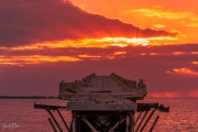 Sunrise over the Bahia Honda Overseas Railway Bridge, Florida Keys