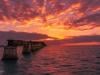 Sunrise over the Bahia Honda Overseas Railway Bridge, Florida Keys