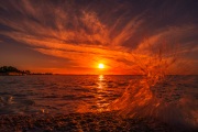 Sunset over Grace Bay, Pelican Beach, Providenciales, Turks and Caicos