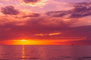 Sunset over Taylor Bay, Providenciales, Turks and Caicos