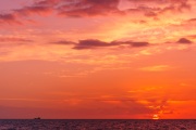 Sunrise Over Long Bay and the Wreck of the La Famille Express, Providenciales