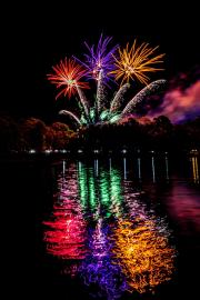 Fireworks over the Village of Baytowne Wharf