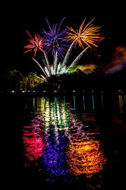 Fireworks over the Village of Baytowne Wharf